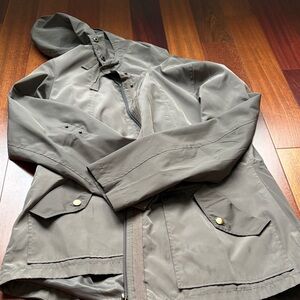 Halogen Women's Gray Raincoat